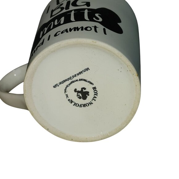 Dog Ceramic Coffee Mug Cup Easy Grip I Like Big Mutts I Cannot Lie Royal Norfolk - Picture 7 of 7